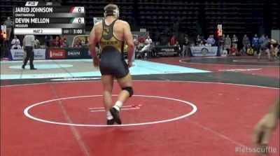 285lbs Quarter-finals Devin Mellon (Missouri) vs. Jared Johnson (Chattanooga)