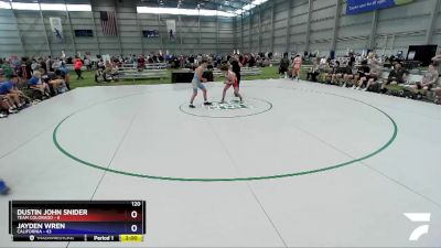 120 lbs 4th Wrestleback (16 Team) - Dustin John Snider, Team Colorado vs Jayden Wren, California