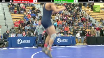 182lbs Match Max Metzgar (OPRF) vs. Patrick Brucki (Carl Sandburg)