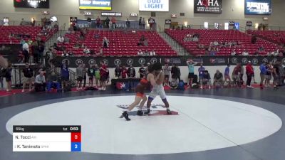 55 kg Cons 8 #2 - Nico Tocci, Air Force Regional Training Center vs Kody Tanimoto, Spartan Mat Club