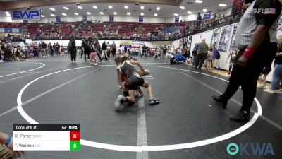 58 lbs Consi Of 8 #1 - Ralph Perez, Cowboy Wrestling vs Taylen Walden, Elgin Wrestling