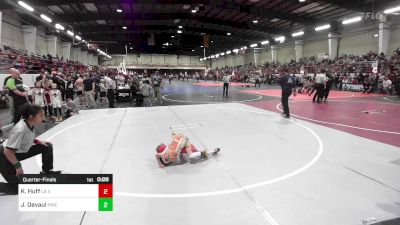 46 lbs Quarterfinal - Kanon Huff, La Veta vs Jaxon Devaul, Pikes Peak Warriors