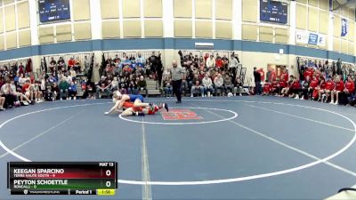 106 lbs Quarters & Wb (16 Team) - Keegan Sparcino, Terre Haute South vs Peyton Schoettle, Roncalli