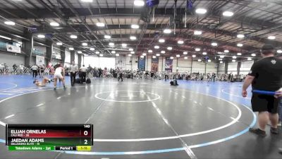 140 lbs Rd# 8- 12:30pm Saturday Final Pool - Elijah Ornelas, Cali Red vs Jaedan Adams, Oklahoma Elite