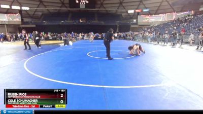 150 lbs 1st Place Match - Cole Schumacher, Mat Demon Wrestling Club vs Ruben Rios, Toppenish USA Wrestling Club