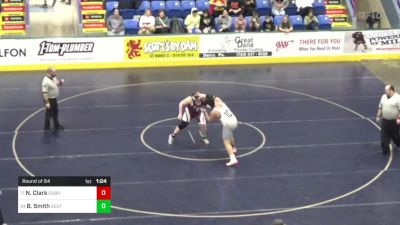 252 lbs Round Of 64 - Nathaniel Clark, Dubois vs Braylin Smith, Southern Columbia