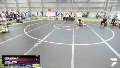 182 lbs 2nd Wrestleback (16 Team) - Cason Howle, South Carolina vs Jesse Adams, West Virginia