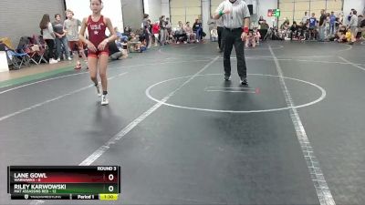 88 lbs Round 3 (8 Team) - Riley Karwowski, Mat Assassins Red vs Lane Gowl, Warhawks