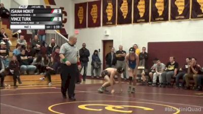 145lbs Match Isaiah Hokit (Clovis High School) vs. Vince Turk (Montini Catholic High)