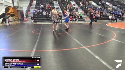 16U-4 lbs Rr1 - Cayden Burke, Cresco Youth Wrestling Club vs Skyler Whiteman, Waterloo East