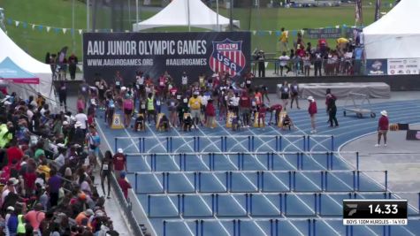 Youth Boys' 100m Hurdles Championship, Semi-Finals 9 - Age 14