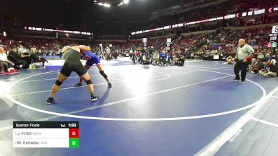 150 lbs Quarterfinal - Jaxtyn Frost, Buchanan vs Miguel Estrada, Frontier