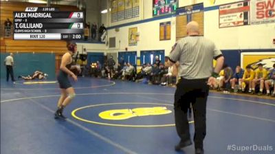 120lbs Match Alex Madrigal (Oprf) vs. Tristan Gilliland (Clovis High School)