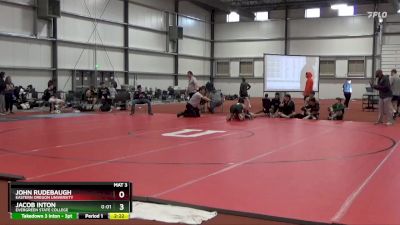 165 lbs Cons. Round 3 - John Rudebaugh, Eastern Oregon University vs Jacob Inton, Evergreen State College