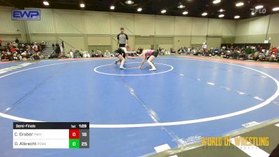 110 lbs Semifinal - Caley Graber, Funky Singlets Girls vs Daylnn Albrecht, POWA