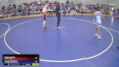 136 lbs Round 1 - Zach Davis, Sweet Home vs Ethan Regas, Cornerstone Mat Club