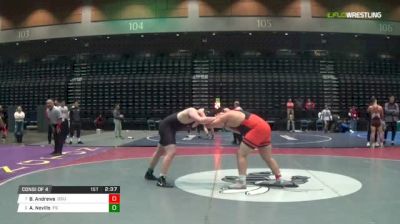 285 lbs Consi of 4 - Blake Andrews, UN-Oklahoma State vs Aj Nevills, Fresno State