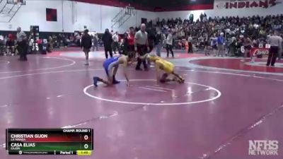 106 lbs Champ. Round 1 - Christian Gijon, La Mirada vs Casa Elias, Cajon