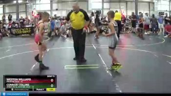 70 lbs Round 2 (6 Team) - Weston Williams, Missouri Gold vs Connor Collins, American Gladiators-Blue