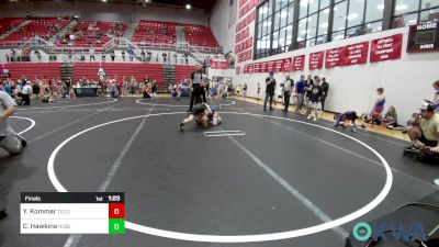 70 lbs Final - Yurric Kommer, Tecumseh Takedown Club vs Corbin Hawkins, Noble Takedown Club