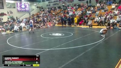 150 lbs Round 1 (16 Team) - Nicholas Ramirez, Northwest Whitfield High vs Aaron Parkey, Luella