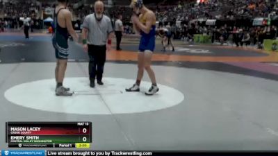 132 lbs Champ. Round 1 - Emery Smith, Central Valley Washington vs Mason Lacey, Crook County