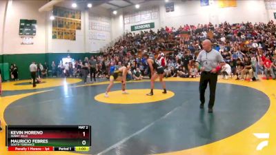 126 lbs Cons. Round 1 - Kevin Moreno, Sunny Hills vs Mauricio Febres, South Torrance