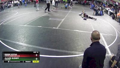 112 lbs Semifinal - Oliver Glendy, Lakeview vs Derek Kotas, Aurora Wrestling Club