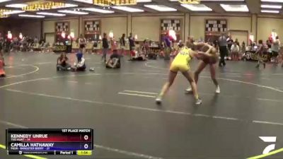 116 lbs Finals (2 Team) - Kennedy Unrue, The Hunt vs Camilla Hathaway, MGW- Bangster Berry