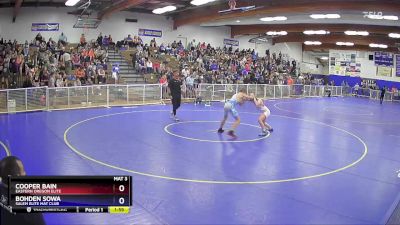 119 lbs Quarterfinal - Cooper Bain, Eastern Oregon Elite vs Bohden Sowa, Salem Elite Mat Club