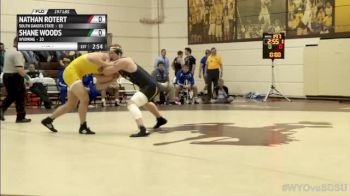 197lbs Match NATHAN ROTERT (South Dakota State) vs. SHANE WOODS (Wyoming)