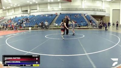 60 lbs Round 1 - Juliana Matteo, OH vs Jessica Buurma, MI