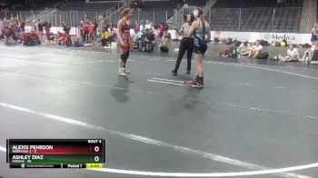 W 122 lbs Round 2 (4 Team) - Ashley Diaz, Kansas vs Alexis Pehrson, Nebraska 2