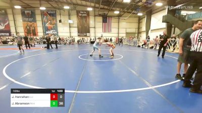 112 lbs Round Of 16 - Jack Hanrahan, Illinois Menace Mario vs Jack Abramson, PA Alliance Black