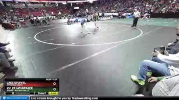 D1-132 lbs 3rd Place Match - Jake Stoffel, Appleton North vs Kyler Neuberger, Beaver Dam/Wayland Ac.