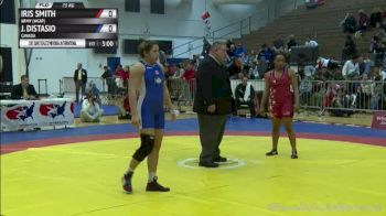 75kg lbs match Iris Smith Army (WCAP) vs. Justina DiStasio Canada