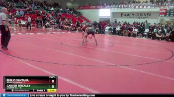 120 lbs Quarterfinals (8 Team) - Carter Brickley, Lassiter H.S. vs Emilio Santana, South Effingham