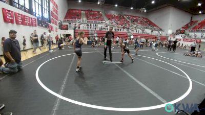 58 lbs Rr Rnd 1 - Hazel Masquas, Tecumseh Takedown Club vs Myrakle Stark, Ponca City Wildcat Wrestling