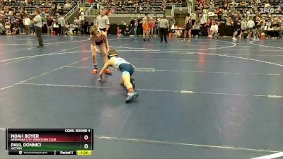 90 lbs Cons. Round 4 - Noah Boyer, Nebraska City Wrestling Club vs Paul Donnici, Victory