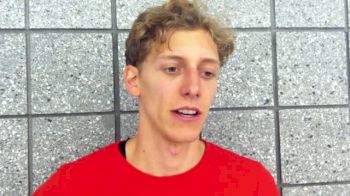 Charles Philibert-Thiboutot after winning the 3k