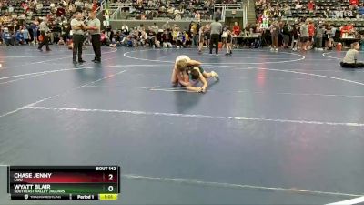 120 lbs Champ. Round 2 - Chase Jenny, CWO vs Wyatt Blair, Southeast Valley Jaguars