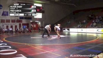 184lbs Match VICTOR AVERY (Edinboro) vs. FRED GARCIA (Lock Haven)