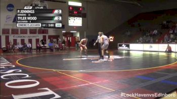 174lbs Match PATRICK JENNINGS (Edinboro) vs. TYLER WOOD (Lock Haven)