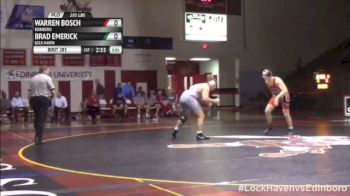 285lbs Match WARREN BOSCH (Edinboro) vs. BRAD EMERICK (Lock Haven)