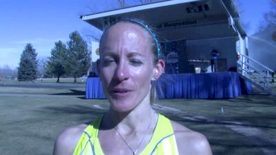 40 year old Jen Rhines after 3rd place at USA XC Champs