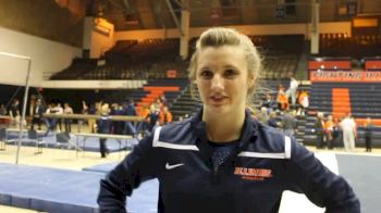 Illini Mary Jane Horth Close to Perfect on Bars Against Minnesota
