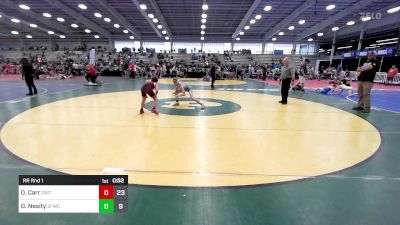 90 lbs Rr Rnd 1 - Owen Carr, Grit Mat Club Blue vs Drew Nesity, Forge Lynch/Stiltner