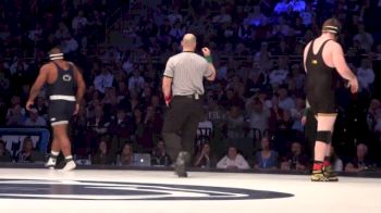 285lbs Match Bobby Telford (Iowa) vs. Jimmy Lawson (PSU)