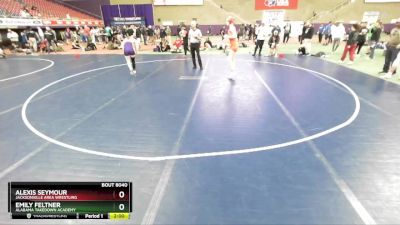 G123-124 lbs Round 1 - Alexis Seymour, Jacksonville Area Wrestling vs Emily Feltner, Alabama Takedown Academy