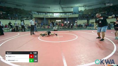 76 lbs Rr Rnd 2 - Kamden Bell, Sperry Wrestling Club vs Jax Mitchell, Piedmont